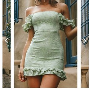 Mini strapless dress